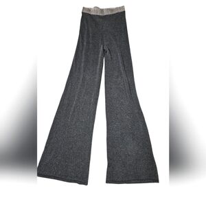 COBBLESTONE LIVING Wide leg pull on wideleg pants in Grey metallic.O/S Tall NWT